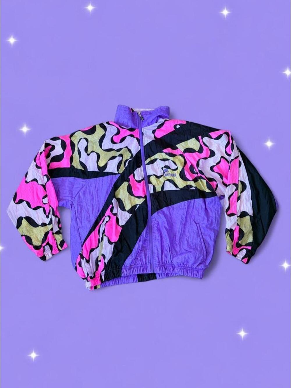 Vintage 80s/90s Cross Fusion Killer Retro Sportswear Windbreaker Jacket size XL